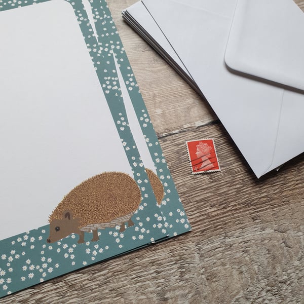 Hedgehog A5 Recycled Paper Letter Set