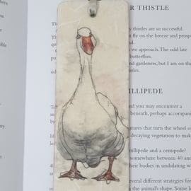 Duck wooden bookmark, unisex gift for a booklover