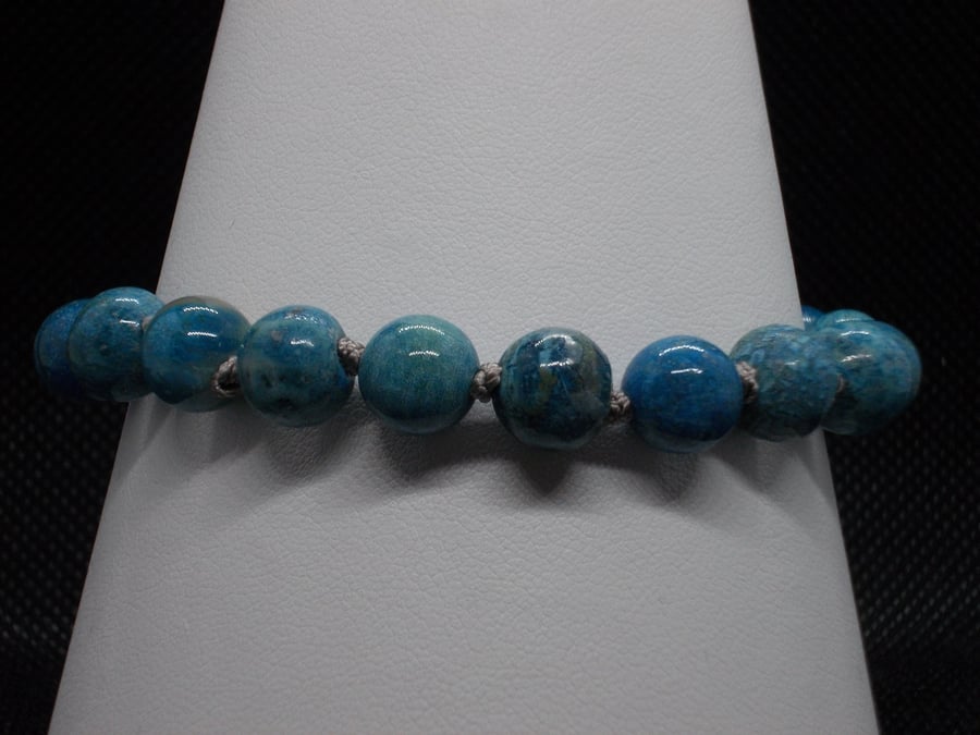 Blue Jasper knotted bracelet
