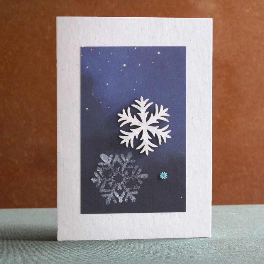 Unique Hand Made Christmas Card with Envelope