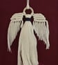 Boho macrame Christmas decoration set- navy trim - Image 2