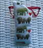 Love Elephants Glasses Case Lined & Padded Each One Unique. - Image 1