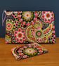 Kaleidoscope Multi Purpose Zipper Bag with Matching Small Pouch - Image 1