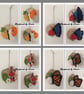 Miniature crochet butterflies
