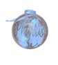 Christmas Memory Bauble, Personalised, Internal Feather. Memorial Tree Ornament. - Image 1