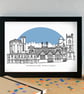 Everton Liverpool Skyline Art Print - Image 2