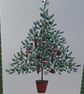 Handmade Christmas Card - Christmas Tree - Image 2