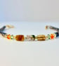 Tourmaline And Hematite Bracelet With Swarovski Crystals - Handmade In Devon - Image 1