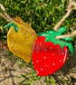 Fruit hanging decorations, Strawberry Decoration, Lemon decoration, Summer decor - Image 2