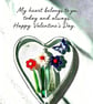 Handmade Fused Glass Heart 