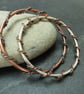 Copper twist bangle, Solid copper bracelet, 7th anniversary gift, Unisex - Image 5
