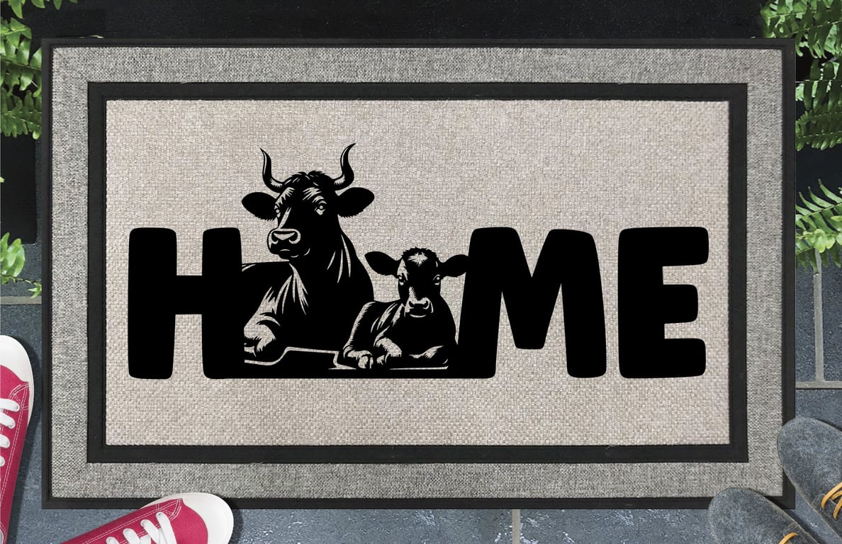Cows Doormat No.1 - All Weather - Cows Welcome Mat - 45x70cm 