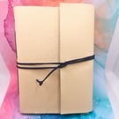 Cream B6 Journal, Sketchbook, Blue Crane Paper interior.