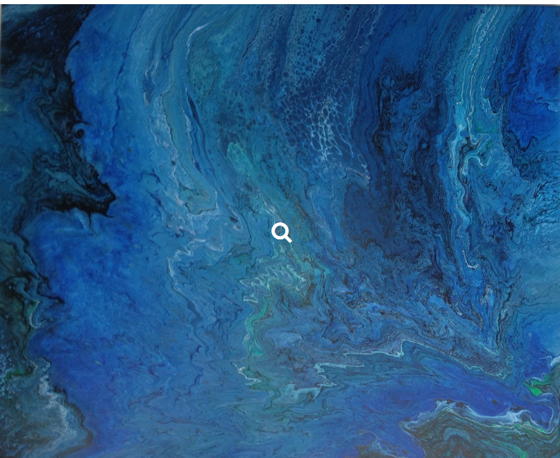"Oceanic Enigma " Original Handmade Abstract Acrylic Painting