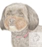 Min the Poodle Cross - Keyring - Image 2