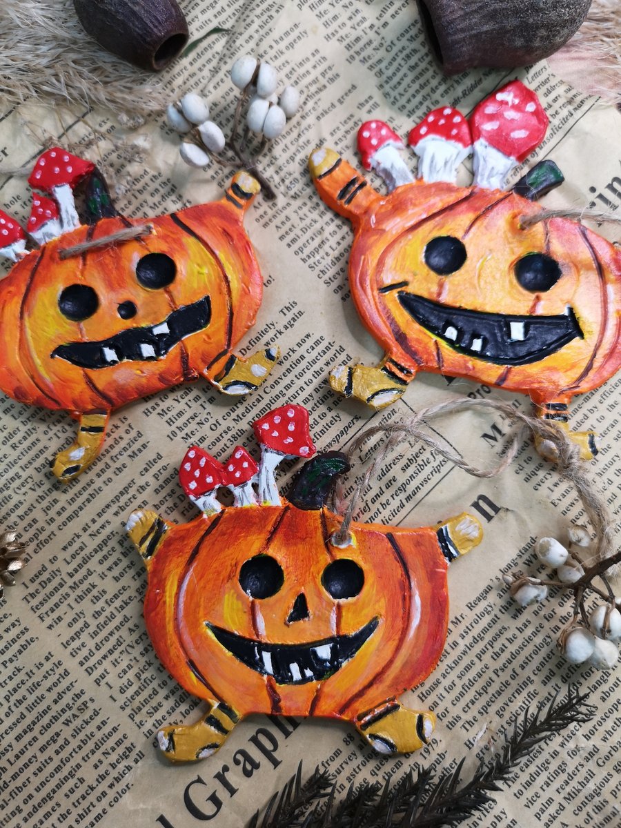 Clay Jack O'Lanterns
