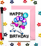 6th Birthday Card, Unicorn Birthday Card, Girls Sixth Birthday Card, Niece - Image 1