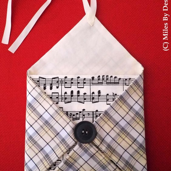 Lemon Plaid Napkin Holder