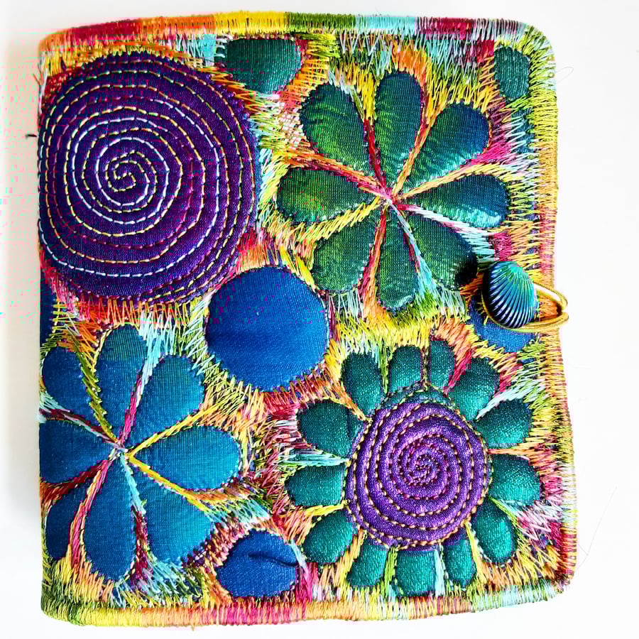 Sewing Needle Case - Sewing Book - with Free Machine Embroidery 