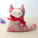  Lavender Cat Sachet Liberty Pink Floral Fabric
