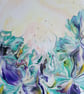 "Fairy Blossoms" Original Handmade Acrylic Painting on Wood Wall Art Gift Idea - Image 2
