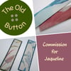 Commission for Jaqueline - two floral textile bookmarks 