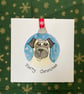 Pug bauble- starry - Image 3