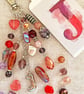 Balloon letter bag charm, Letter J bag charm, bag charm with letter