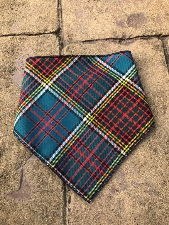 Anderson Tartan Bandana Bib, babies