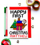 First Christmas Card Personalised Niece Nephew Son Daughter Grandchild Child  - Image 1