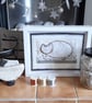The Happy Curled Up Wire Cat. A Handmade Art Picture. Purfect for Cat Lovers!!! - Image 8