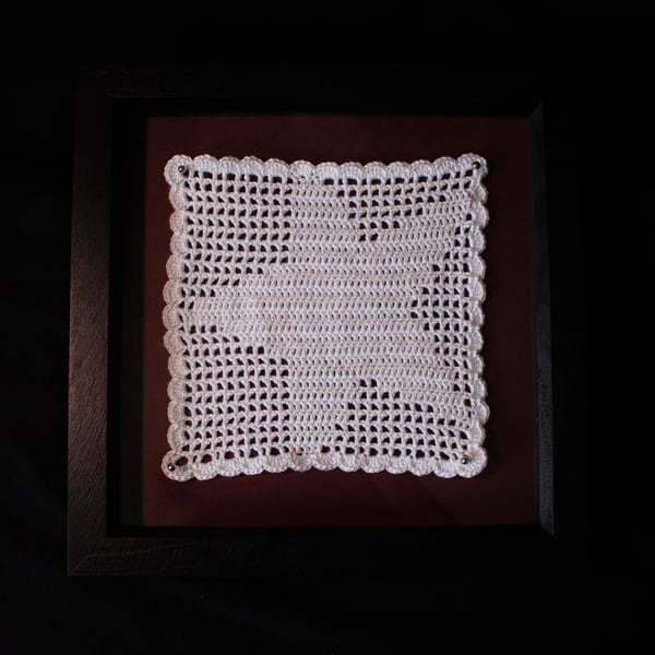 Framed Crochet Piece