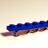 Blue Lego Tie Clip