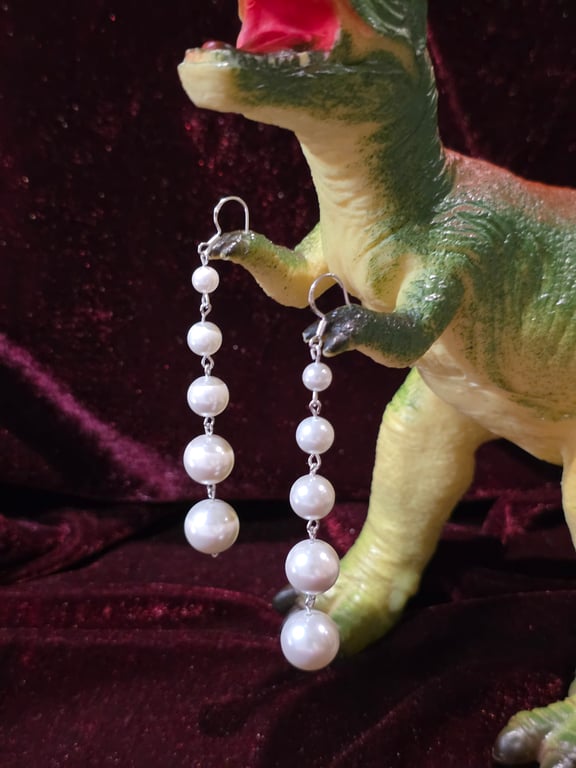 Five tier Pearl drop earrings