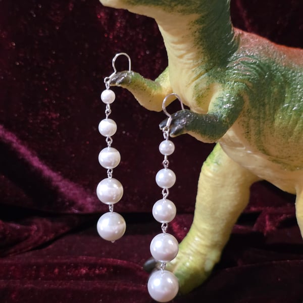Five tier Pearl drop earrings