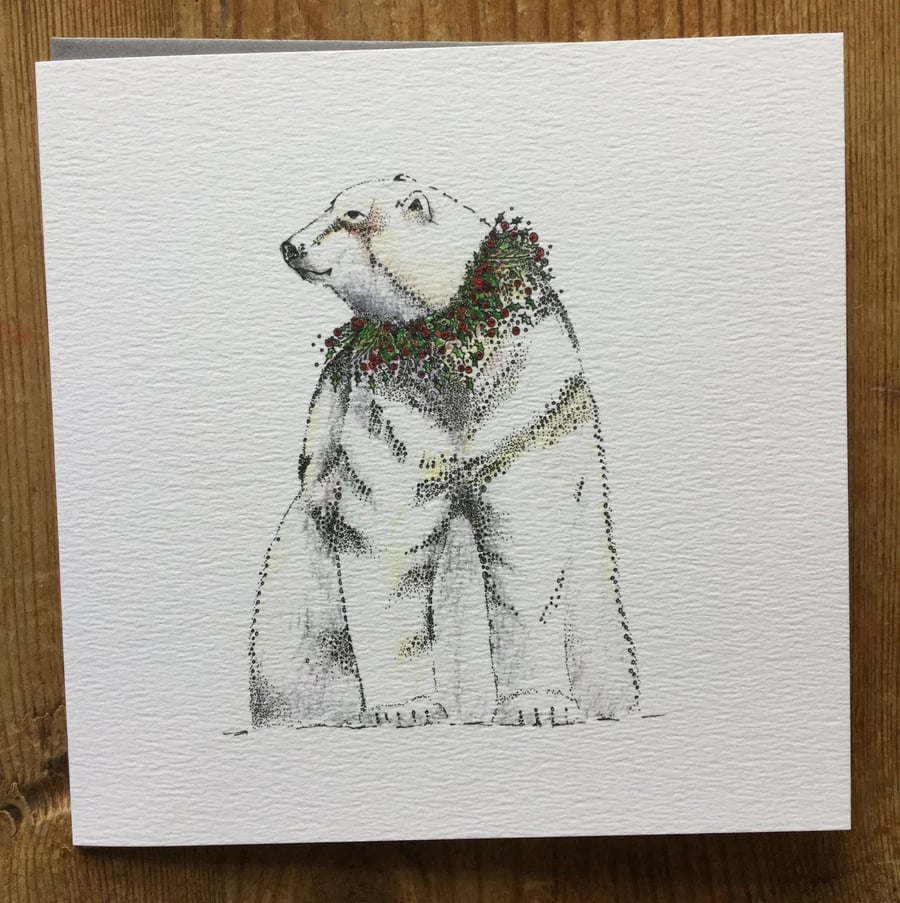 Polar bear greeting card 