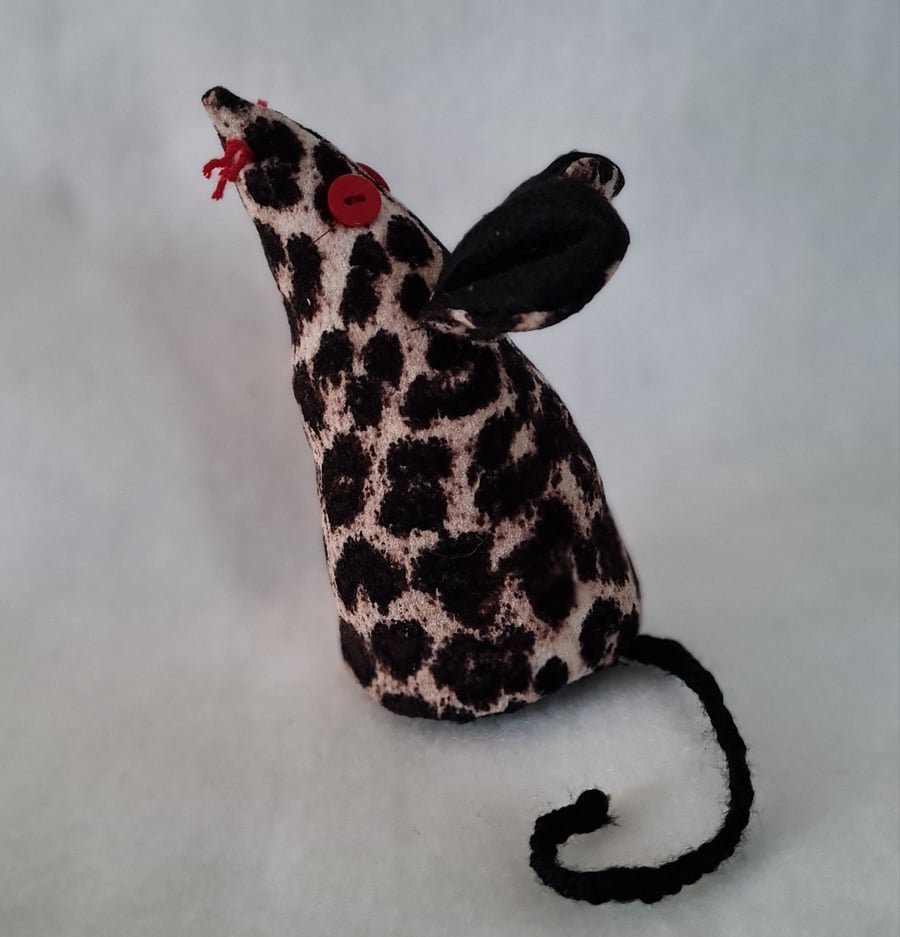 Faux mouse fabric animal doll Savage the mouse