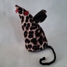 Faux mouse fabric animal doll Savage the mouse