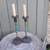 Pair of Ceramic Candlesticks