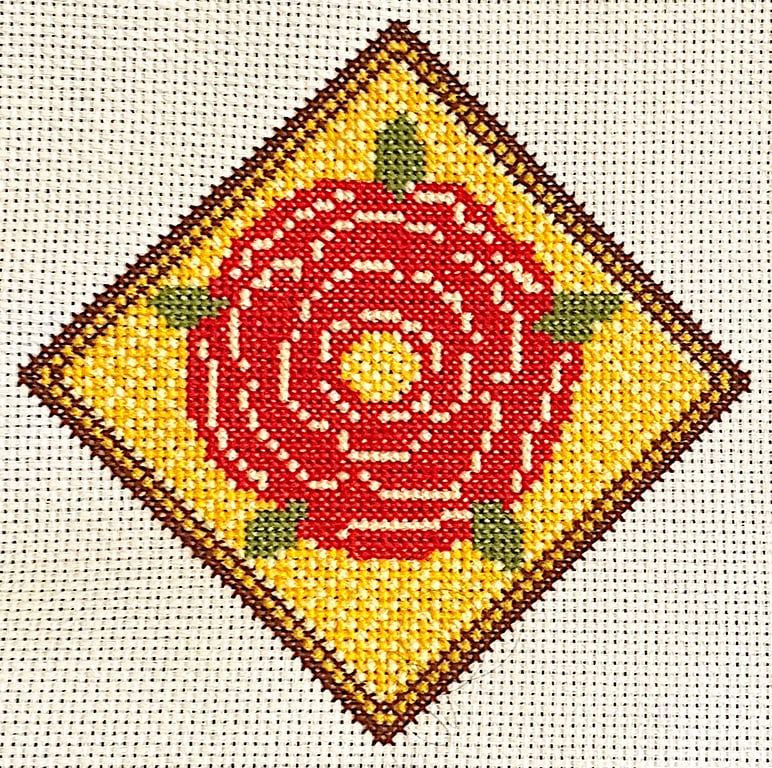 Red Rose of Lancaster counted cross stitch kit