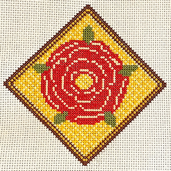 Red Rose of Lancaster counted cross stitch kit