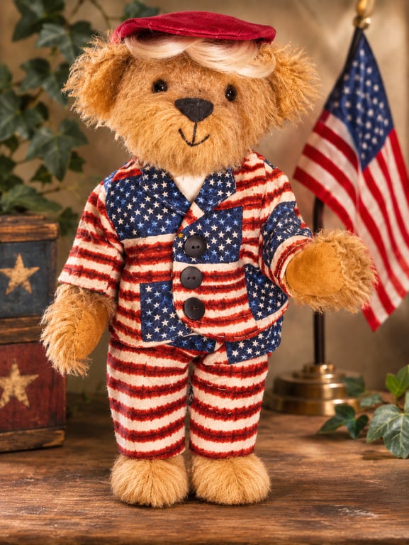 President Trump Mohair Teddy Bear