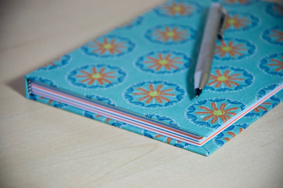 Hardback notebook with full cloth cover