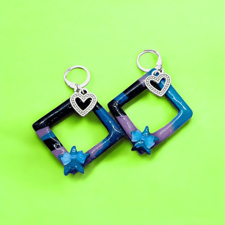 Abstract Polymer Clay Earrings 