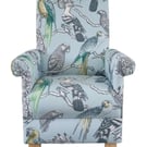 Adult Armchair iliv Aviary Garden Fabric Chair Birds Duck Egg Mccaw Botanical 
