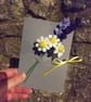 Medium Felt Flowers Card  - Chamomile & Lavender - Image 5