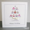 Birthday Card - cake stand