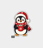 Unique Funny Christmas Gift Tags For Adults, 6pk - Cute Penguin