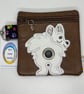 German Spitz Embroidered Poo bag dispenser  - Image 1