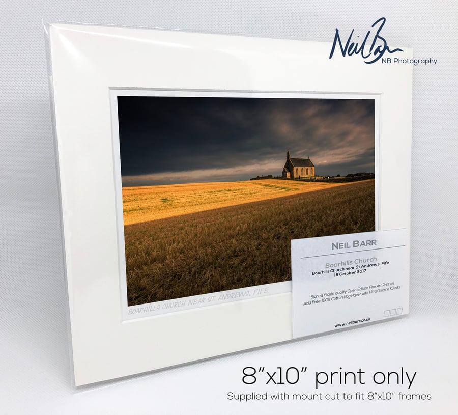 Boarhills Church Fife Scotland - A5 (10" x 8") Unframed Print